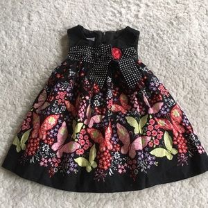 Bonnie Baby Butterfly Polka Dot Dress 12 Month
